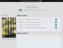 Tablet Screenshot of escape.gr